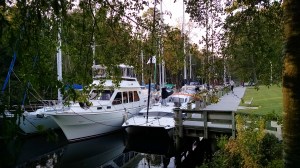 Notre Voyage squashed inside.