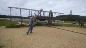 The sculpture of the famous photo.