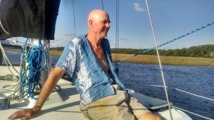 Enjoying the anchor scenery